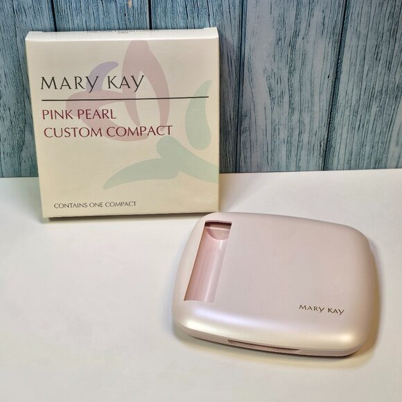Mary‎ Kay Pink Pearl Custom Compact #6882 - NIB Old Stock - Picture 1 of 6